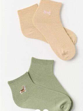 Anthropologie Trouser Icon Socks, Set of 2, Corgi & Bone - NWT $24 MSRP